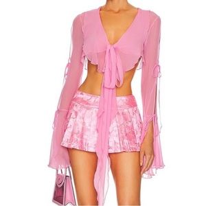 Pleated Mini Skirt in Pink
Kim Shui